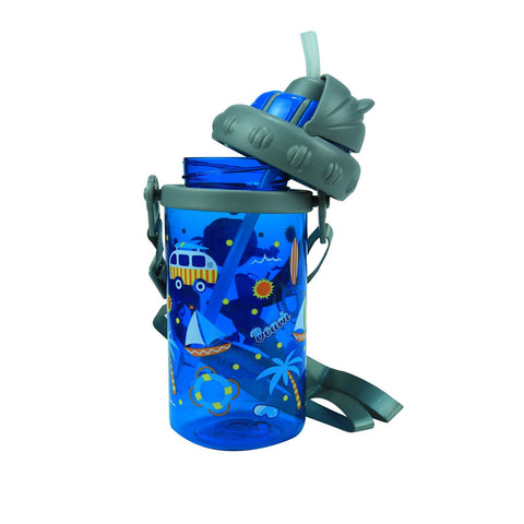 Image of Smily Sipper Water Bottle Blue