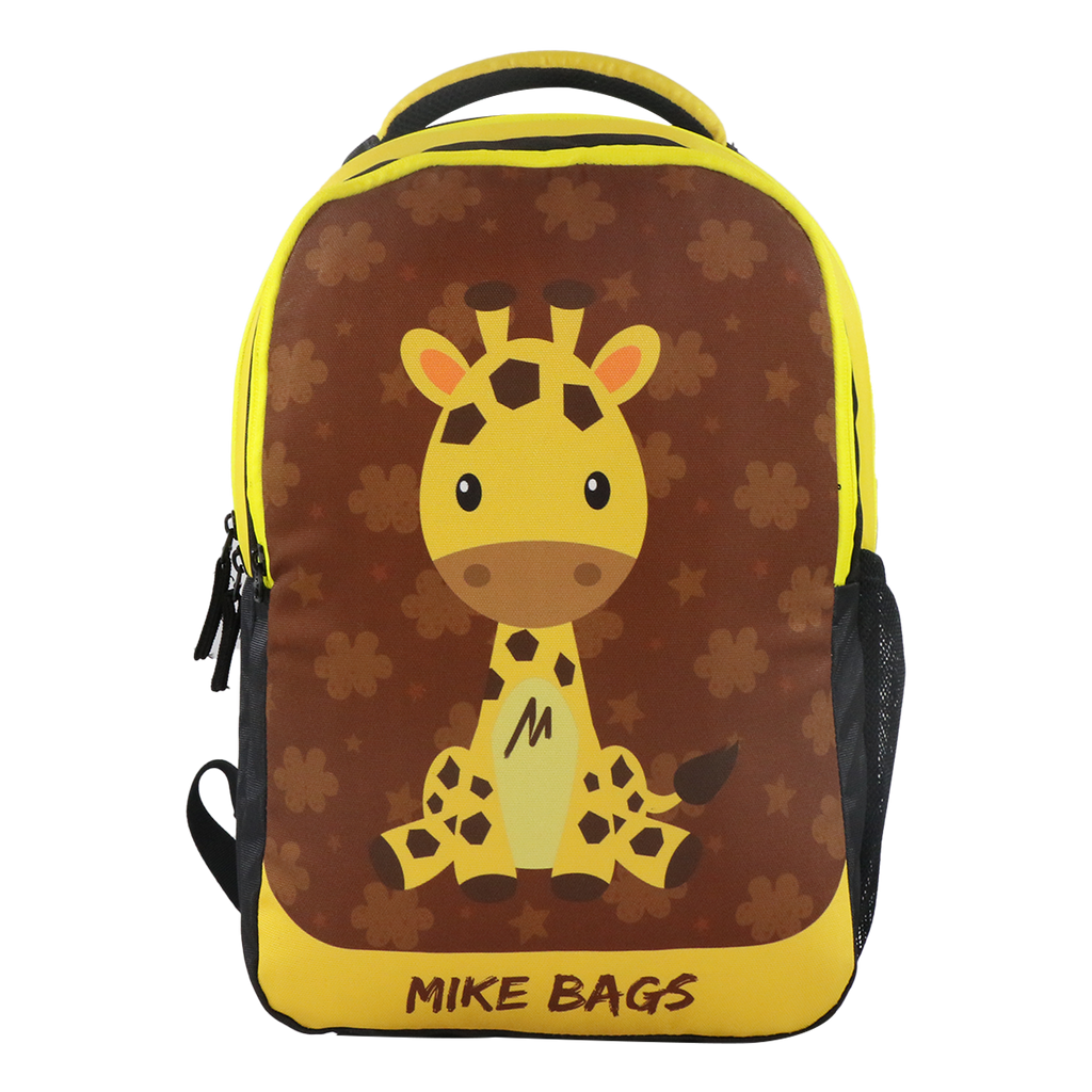 Mike Pre school backpackGiraffee theme - yellow