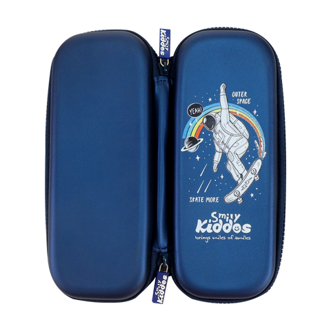 Image of Smily Kiddos Small Pencil case - astronaut theme blue