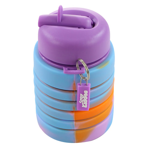 Image of Smily Kiddos Silicone Expandable Bottle - Violet