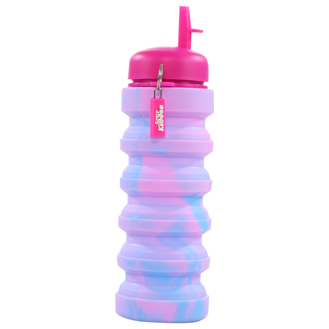 Image of Smily Kiddos Silicone Expandable Bottle - Magenta