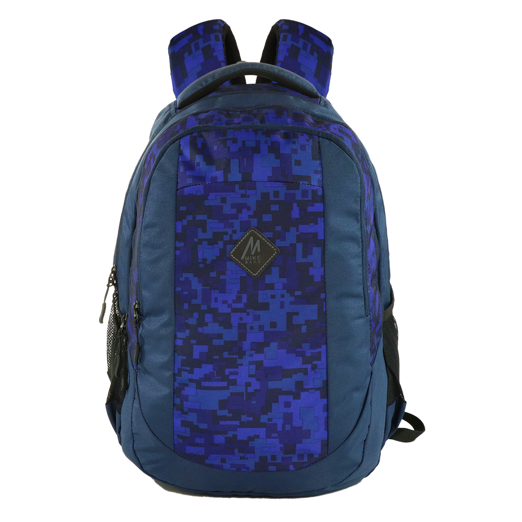 Mike Aurora School backpack with pouch - Blue