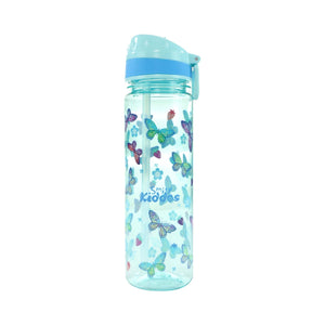 Smily Kiddos Straight Water Bottle With Flip Top Nozzle Butterfly