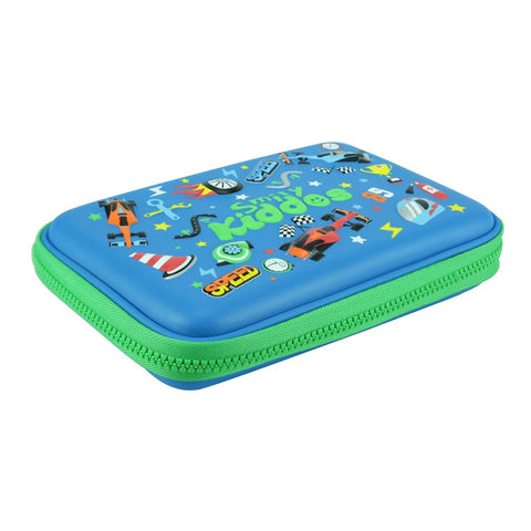 Image of Smily Single Compartment Pencil Case Blue