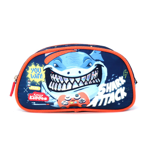 Image of Sea Shark Double Compartment Pencil Pouch