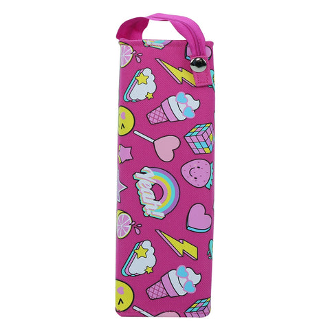 Image of Smily Tray Pencil Case Fun Theme Pink