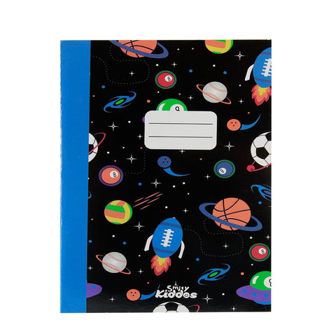 Image of Smily A5 Lined Exercise Notebook Black