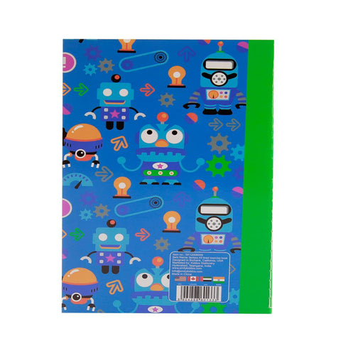 Image of Smily A5 Lined Exercise Notebook Blue