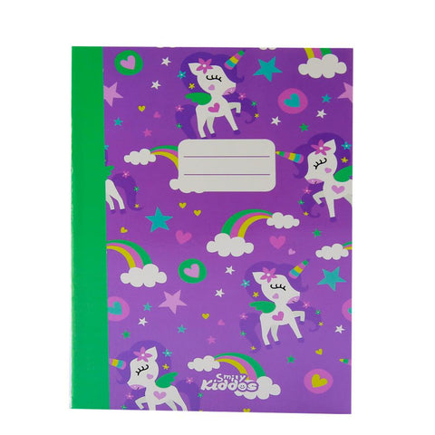 Image of Smily A5 Lined Exercise Notebook Purple