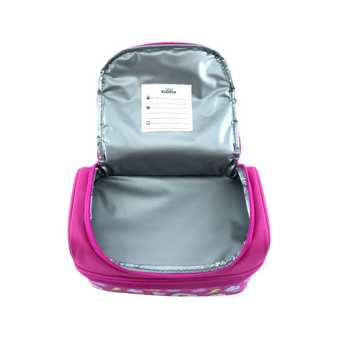 Image of Smily Dual Slot Lunch Bag Fun Theme Pink