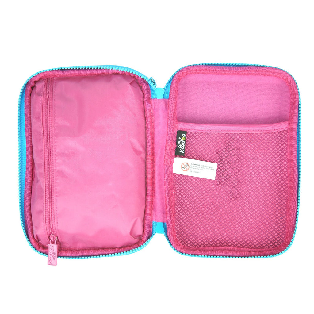Fancy Double Compartment Pencil Case Pink