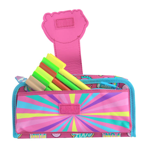 Image of Fancy Strap Pencil Case Pink
