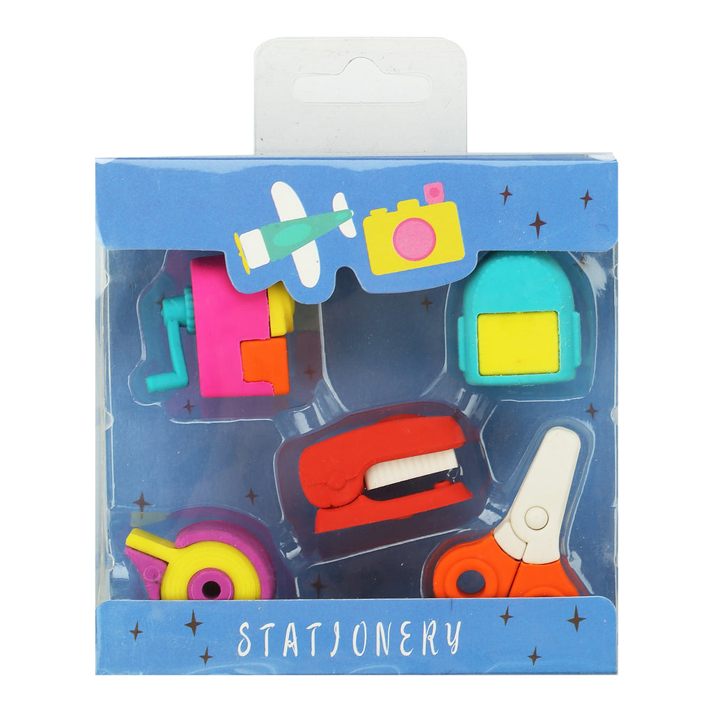 Fancy Stationery Eraser Set