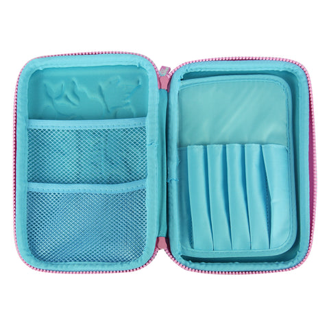 Image of Smily Single Compartment Pencil Case Light Blue