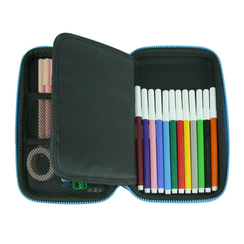Image of Smily Single Compartment Pencil Case Black