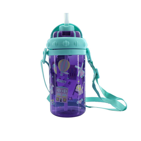 Image of Smily Sipper Water Bottle Purple