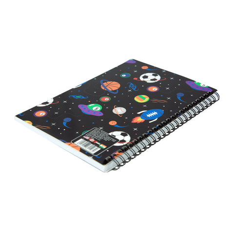 Image of Smily A5 Lined Notebook Black