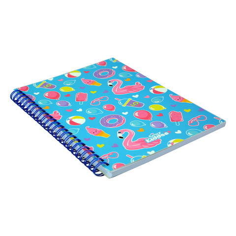 Smily A5 Lined Notebook Light Blue