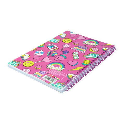 Image of Smily A5 Lined Notebook Pink