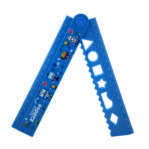 Image of Smily Fold Up Ruler Blue