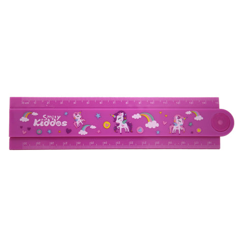 Image of Smily Fold Up Ruler Purple