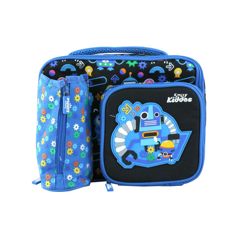 Image of Smily Multi Compartment Lunch Bag Blue