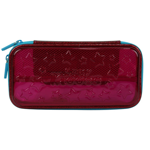 Image of Smily PVC Small Pencil Case Pink