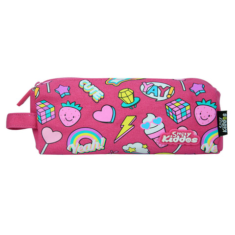 Image of Smily Pencil Pouch Pink