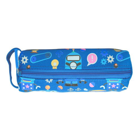 Image of Smily Pencil Pouch Blue