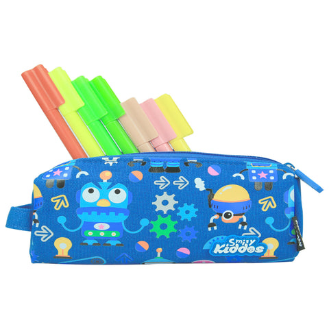Image of Smily Pencil Pouch Blue