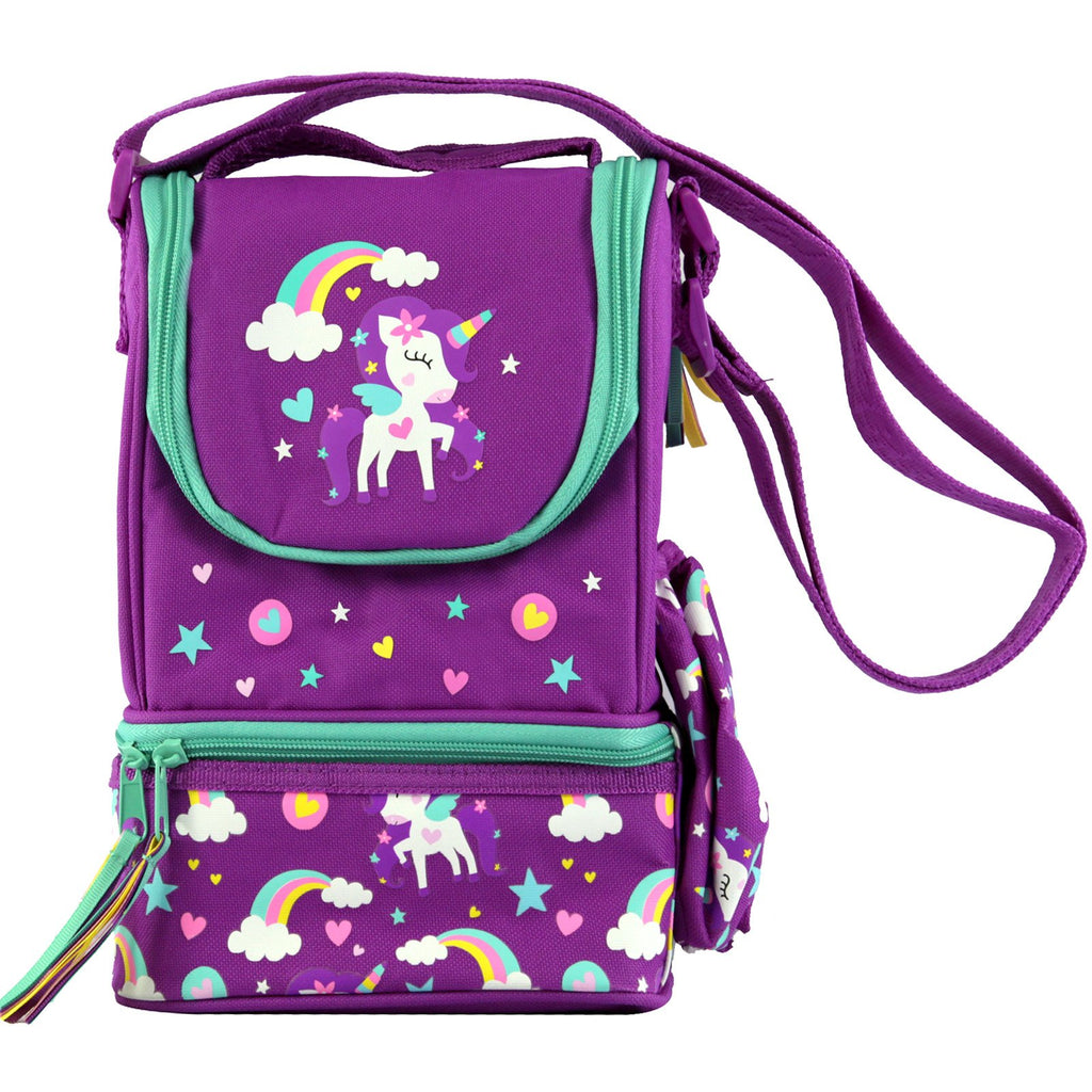 Smily Strap Lunch Bag Purple