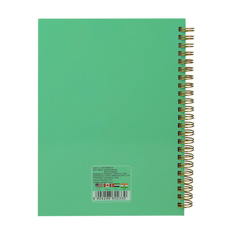 Image of Twinkle Metallic Spiral Notebook Light Blue