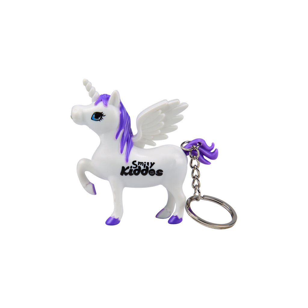 Smily Unicorn Keyring Purple