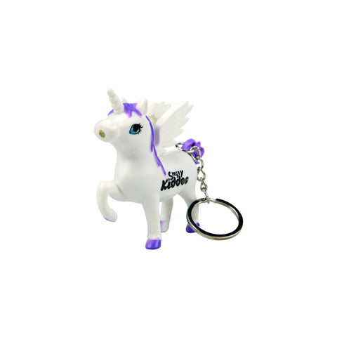 Image of Smily Unicorn Keyring Purple