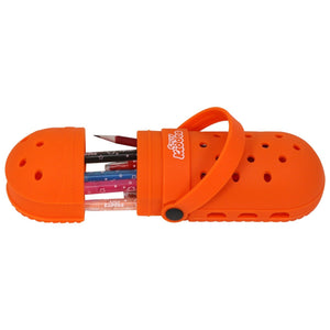 Silicone shoe pencil case - Orange