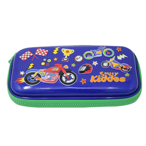 Image of Motor Racing Small Pencil Case Blue