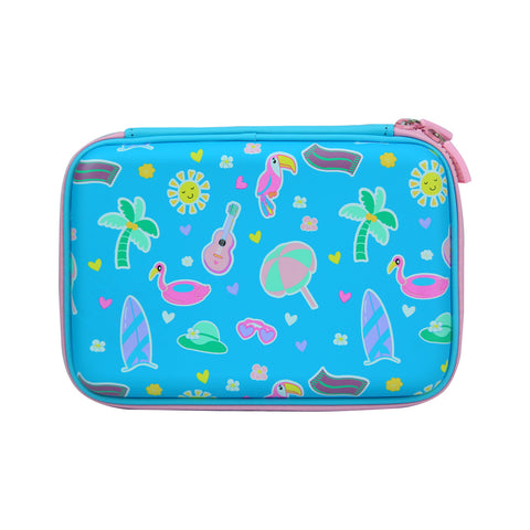 Image of Smily Scented Hardtop Pencil Box Light Blue