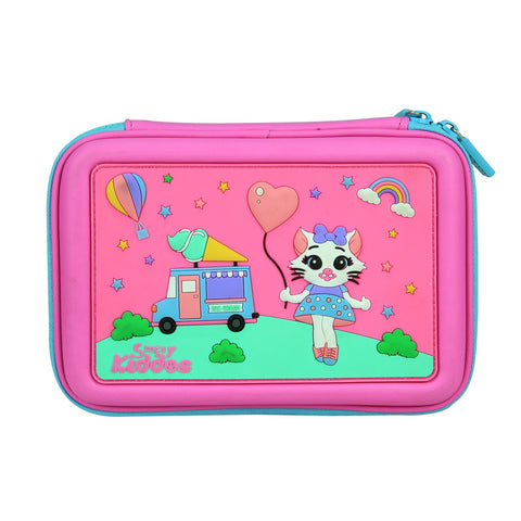 Image of Smily Scented Hardtop Pencil Box Pink